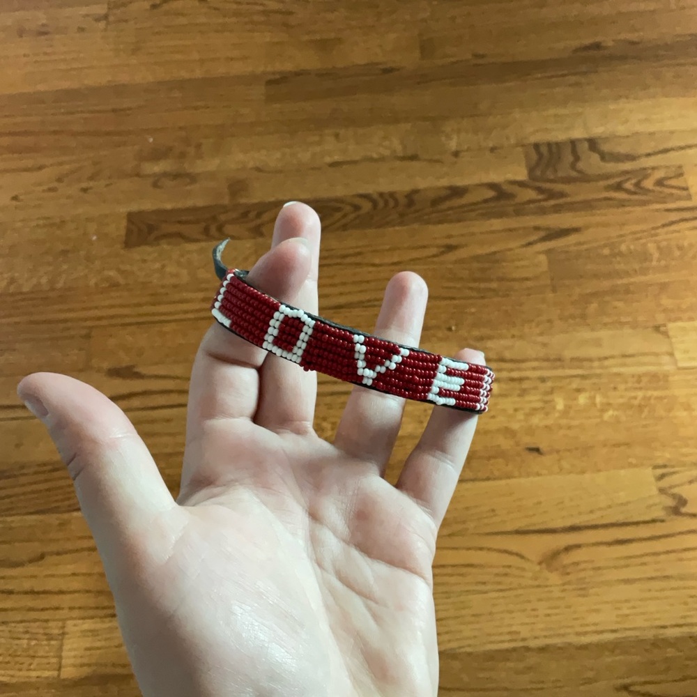 American Eagle Outfitters Beaded Love Bracelet
